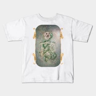 Persephone Eternal Love: Gothic Watercolor skeleton. Snake, Pomegranate Kids T-Shirt